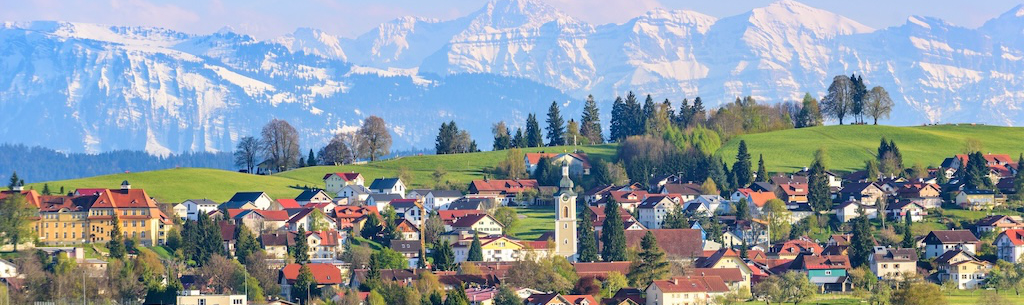 Luftaufnahme von Scheidegg