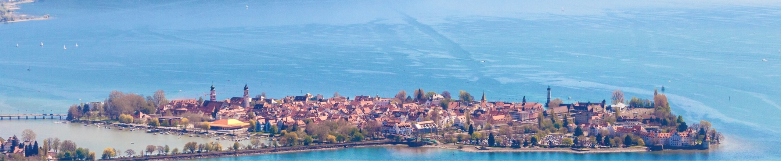 Luftaufnahme von Lindau am Bodensee