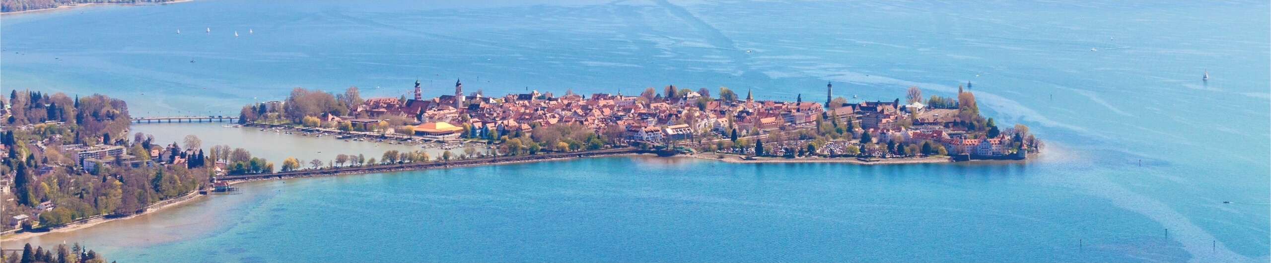 Luftaufnahme von Lindau am Bodensee